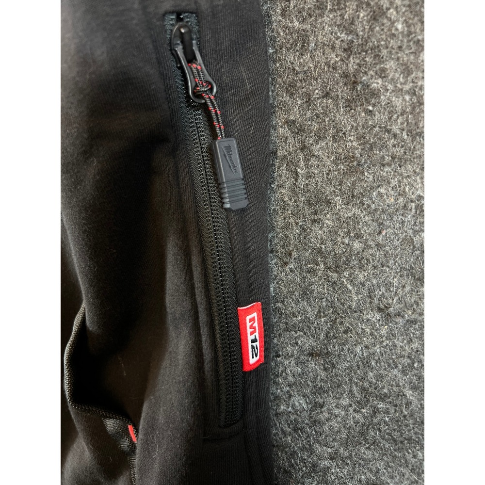 Milwaukee M12 Heated Gear Black Full Zip Hoodie Sweatshirt F200 Mens XL Utility - Picture 6 of 12